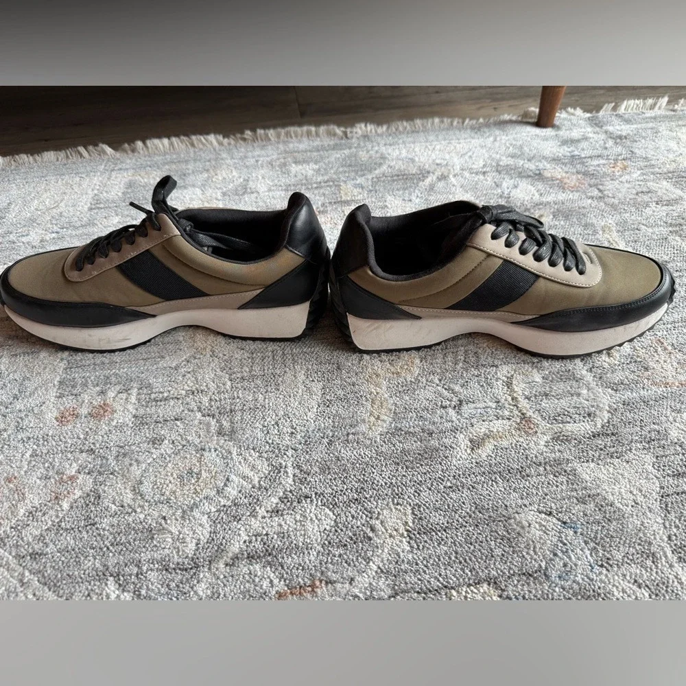 Dolce Vita Women's Bettie Sneaker Olive Taupe Black White Chunky Sole Size 10 - Picture 3 of 8